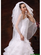 Beautiful Four-tier Organza Wedding Veil