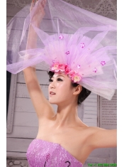 Beautiful Headpieces Multi-color Hand Made Flowers Lavener Net For Party Headpieces