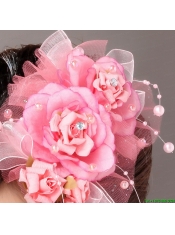 Beautiful Tulle Hand Made Flowers Beading Hairpins Birdcage Veils