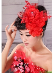 Best Red and Tulle For Headpieces With Beading