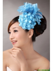 Blue Feather Beading Flower For Party New Arrival