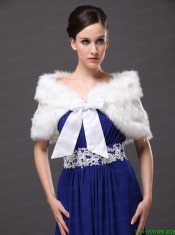 Bowknot V-Neck Faux Fur Formal Occasions Wraps / Shawls