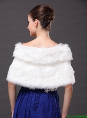 Bowknot V-Neck Faux Fur Formal Occasions Wraps / Shawls