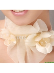 Champagne Organza Special Occasion and Outdoor Fascinators/ Hairband