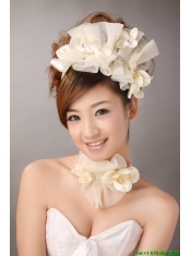 Champagne Organza Special Occasion and Outdoor Fascinators/ Hairband
