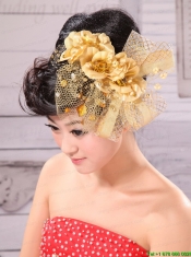 Dream Princess Sweet Gold Tulle Bride Headdress