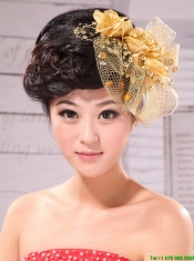 Dream Princess Sweet Gold Tulle Bride Headdress