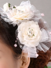 Elegant Fascinator Tulle Wedding and Outdoor Imitation Pearls