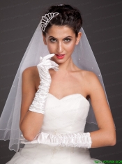 Elegant Satin Fingerless Elbow Length Bridal Gloves