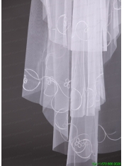 Embroidery With Tulle Bridal Veil On Sale