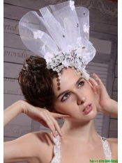 Exclusive Tulle/ Rhinestones Hand Made Flowers Hair Combs