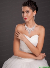 Fabulous Crystal Necklace and Earrings Jewelry Set