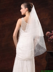 Fairy Embroidery Organza Wedding Veil