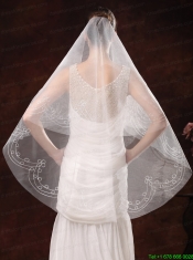 Fairy Embroidery Organza Wedding Veil