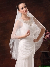 Fairy Embroidery Organza Wedding Veil