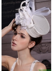 Fashionable Feather/ Ribbons Bridal Hat/ Headpiece