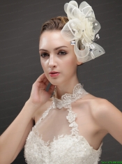 Fashionable Flower Shaped Fascinators Adorned With Imitation Pearls And Rhinestones