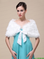 Faux Fur Special Occasion/ Wedding Shawl