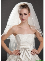Four-tier Tulle Ribbon Edge Wedding Veil On Sale