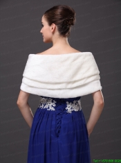 Genuine Bowknot Off Shoulder White Prom Wraps / Shawls