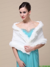 Gorgeous Faux Fur Special Occasion / Wedding Shawl On Sale