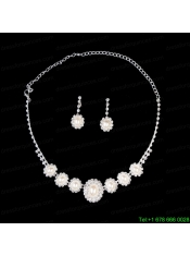 Gorgeous Sweetheart Shaped Rhinestones Wedding Jewelry Set Including Necklace And Earrings
