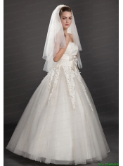 Graceful Two-tier Beautiful Organza Bridal Veil