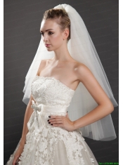 Graceful Two-tier Beautiful Organza Bridal Veil