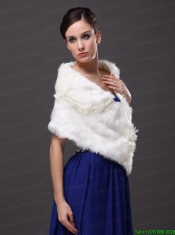 Hand Made Flowers V-Neck Stylish Wraps / Shawls