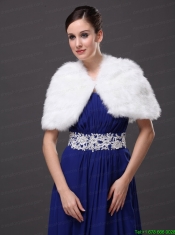 High Neck Perfect Faux Fur Prom Wraps / Shawls