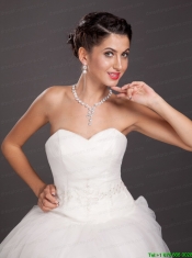 High Quality Crystal Jewelry Set Including Necklace and Earrings