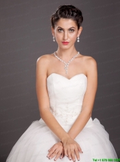 High Quality Crystal Jewelry Set Including Necklace and Earrings