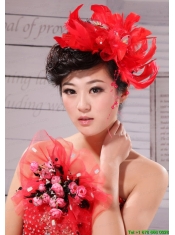 Hot Feather and Bow For Headpieces With Beading