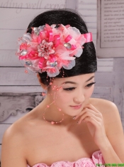 Imitation Pearls and Rhinestones Decorate Headpices For Prom and Wedding Party