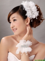 Imitation Pearls With Crystals Women’ s Fascinators/ Hairband And Wrist Corsage