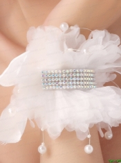 Imitation Pearls With Crystals Women’ s Fascinators/ Hairband And Wrist Corsage