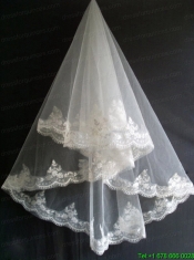 Lace Appliques Tulle Beautiful Wedding Veil