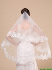 Lace Appliques Tulle Graceful Wedding Veil