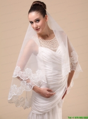 Lace Appliques Tulle Graceful Wedding Veil