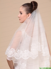 Lace Appliques Tulle Graceful Wedding Veil