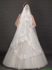 Lace Appliques Tulle Graceful Wedding Veil