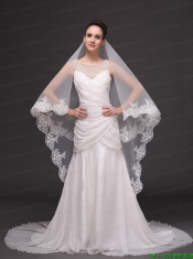 Lace Appliques Tulle Graceful Wedding Veil