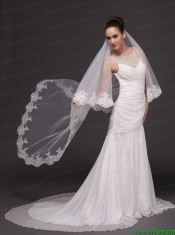 Lace Appliques Tulle Graceful Wedding Veil