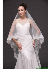 Lace Appliques Tulle Graceful Wedding Veil