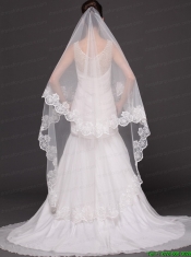 Lace Appliques Tulle Graceful Wedding Veil