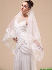 Lace Appliques Tulle Graceful Wedding Veil
