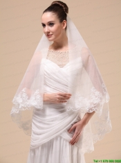 Lace Appliques Tulle Graceful Wedding Veil
