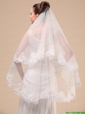 Lace Appliques Tulle Graceful Wedding Veil