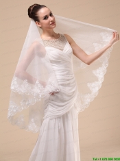 Lace Appliques Tulle Graceful Wedding Veil