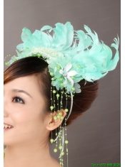 Lovely Feather Organza Beading Fascinators